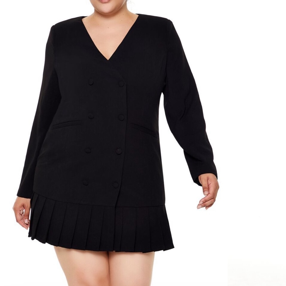 Forever 21 Plus Size Blazer Mini Dress
Color: Black Size: 2X - Picture 1 of 5